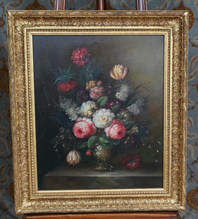Dutch Still Life Oil Painting Floral Flower Spray