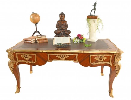 Empire Bureau Plat Gilt French Desk Writing Table