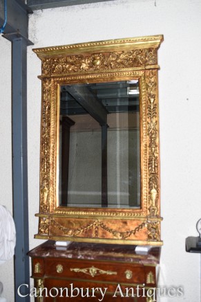 Empire Gilt Mirror - French Classical Pier Mirrors