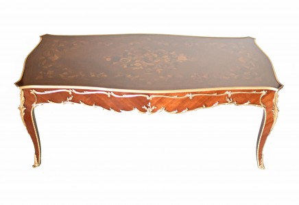 French Coffee Table Inlay Louis XVI Interiors