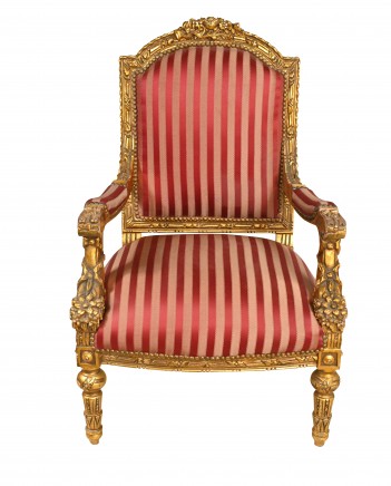 French Empire Arm Chair Gilt Accent Chairs