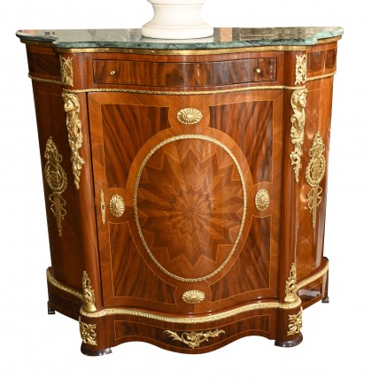 French Empire Credenza Cabinet Kingwood Inlay