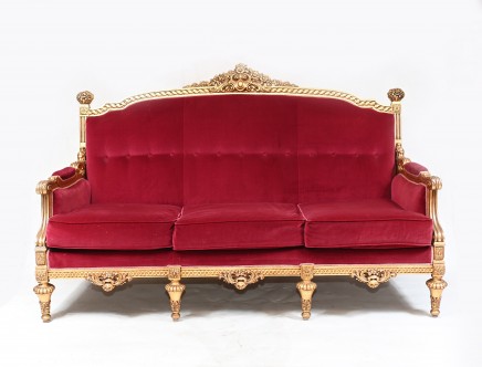 French Empire Sofa Giltwood Couch Seat