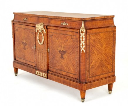 French Side Cabinet Empire Commode Satinwood