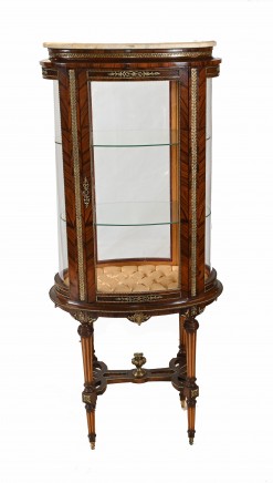 French Vitrine Display Cabinet Glass Case Empire
