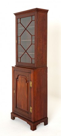 Georgian Bookcase Mahogany Glazed Cabinet