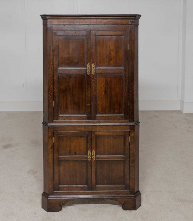 Georgian Corner Cabinet Oak Antique Period 1790