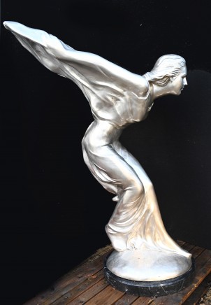 Giant Spirit Of Ecstacy Bronze Statue Rolls Royce Flying Lady