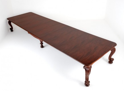 Giant Victorian Dining Table Seats 24 Mahogany Extending