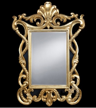 Gilt Rococo Pier Mirror - Glass Mirrors Carved Frame