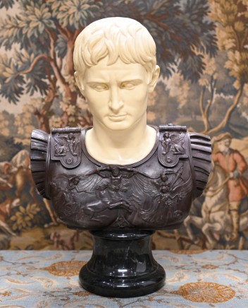 Grand Tour Marble Bust Julius Caesar Signed G.Ruggeri