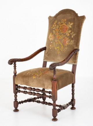Jacobean Arm Chair Oak Hall Chairs 1870