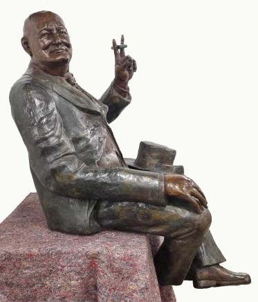 Large Bronze Winston Churchill Statue Seated British PM Casting