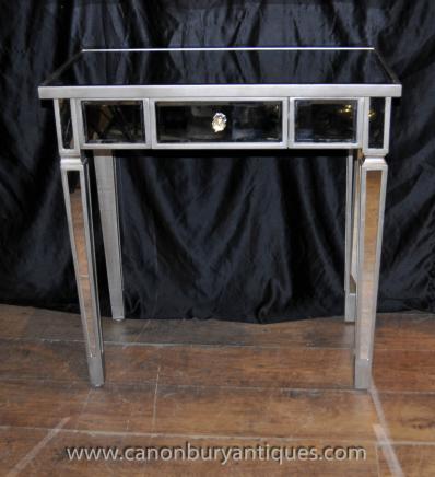 Mirrored Console Table Art Deco Tables, Art Deco Mirrored Side Table