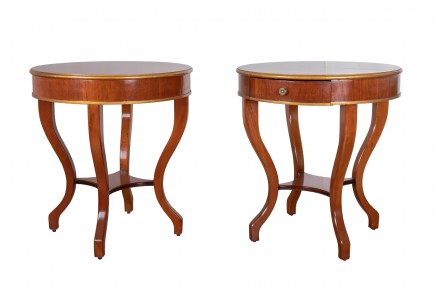 Pair Art Deco Side Tables - Vintage Furniture 1930