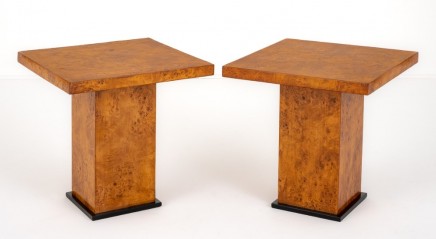 Pair Art Deco Side Tables Period 1930