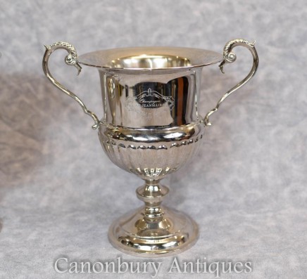 Silver Plate Champagne Wine Cooler Ice Bucket Urn