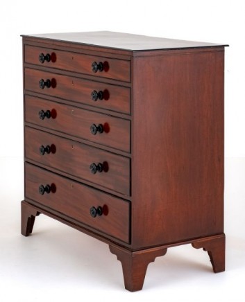 Period Regency Chest of Drawers Mahogany