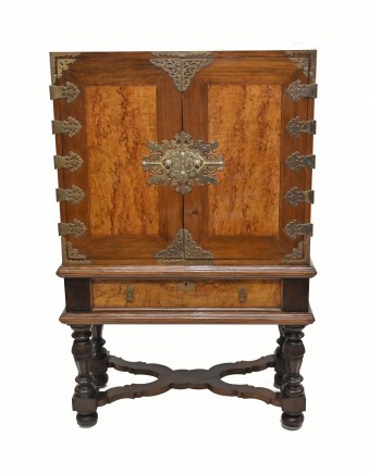 Portugese Collectors Cabinet Chest on Stand Coromandel 1880