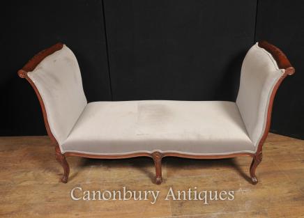 Regency Couch Day Bed Mahogany Chaise Loungue