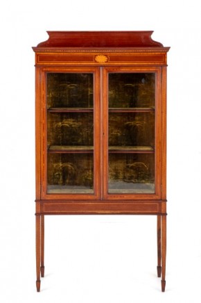 Regency Display Cabinet Mahogany 2 Door 1890