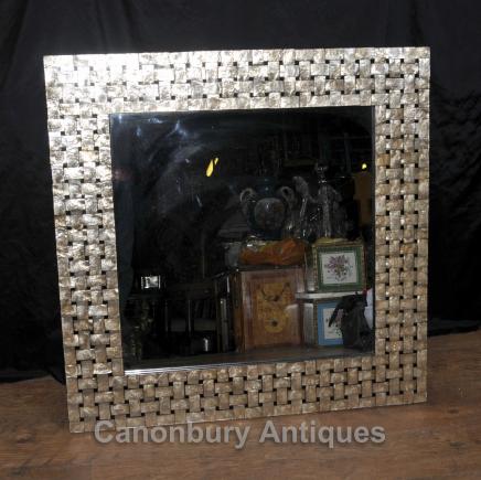 Regency Mantle Mirror Glass Mirrors Rattan