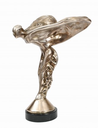 Rolls Royce Bronze Figurine Nouveau Flying Lady Statue