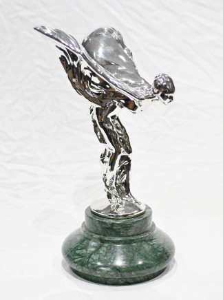 Rolls Royce Statue Silver Plate Flying Lady Spirit of Ecstacy