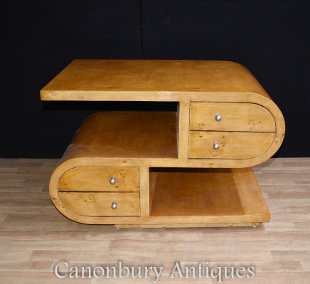 Art Deco Coffee Table - S Shape Tables 1920s Interiors
