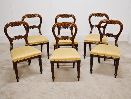Set 6 Victorian Dining Chairs 1840