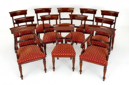 Set William IV Dining Chairs Mahogany