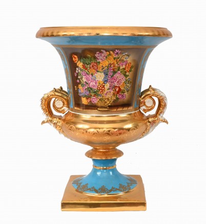 Sevres Porcleain Campana Urn French Floral Planter