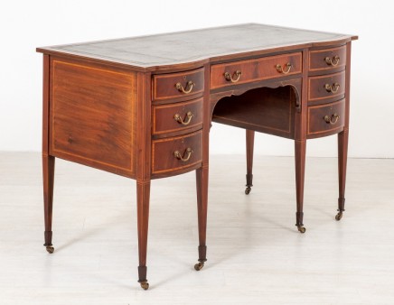Sheraton Desk Mahogany Writing Table Maple and Co 1880
