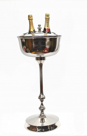 Silver Plate Champagne Bucket Stand Veuve Clicquot