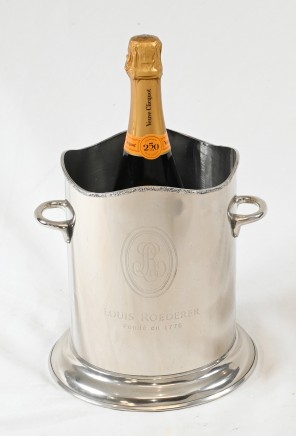 Silver Plate Champagne Bucket Wine Cooler Louis Roederer