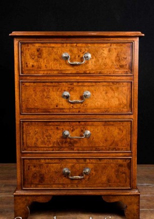 Single Regency Filing Cabinet Chest Drawers Walnut Office Furniture