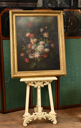Still Life With Flowers Dutch Oil Painting Floral Spray