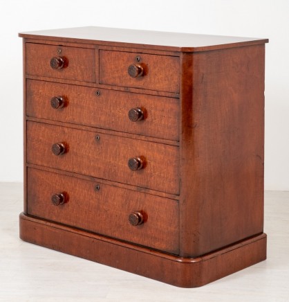 Victorian Chest Drawers Mahogany Commode 1860