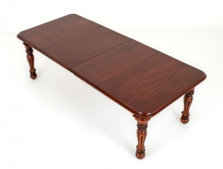 Victorian Dining Table Extending 2 Leaf Mahogany 1860