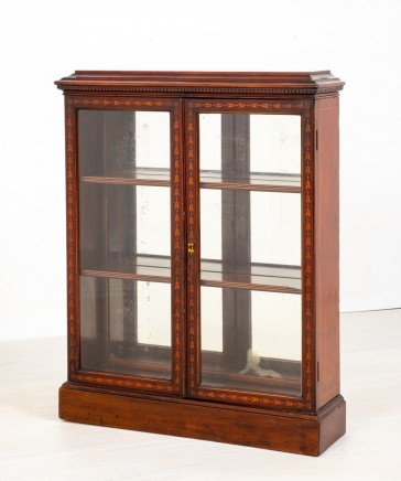 Victorian Display Cabinet Glazed Bookcase Circa 1890