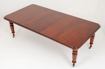 Victorian Extending Dining Table 3 Leaf Mahogany 1860