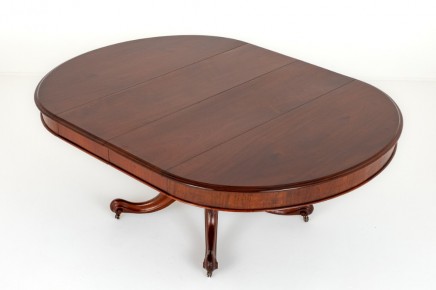 Victorian Extending Dining Table Mahogany Oval 1860