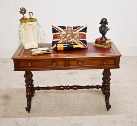 Victorian Mahogany Desk Antique 1880 Writing Table