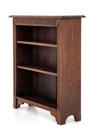 Victorian Open Bookcase Oak 1900