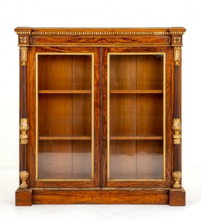 Victorian Pier Cabinet Olive Wood 1850