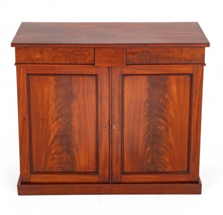 Victorian Side Cabinet Mahogany Chest 1850