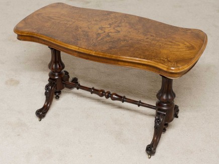 Victorian Walnut Stretcher Table Circa 1880