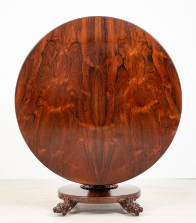 William IV Centre Table Round Dining Rosewood Tables