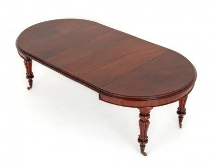 William IV Dining Table Extending Mahogany