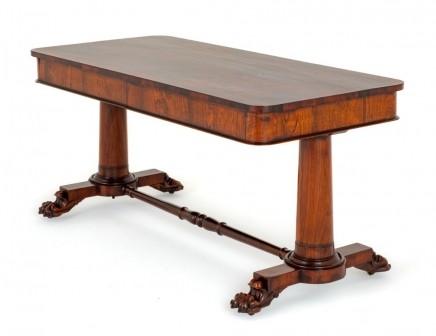 William IV Library Table Desk 19th Century
